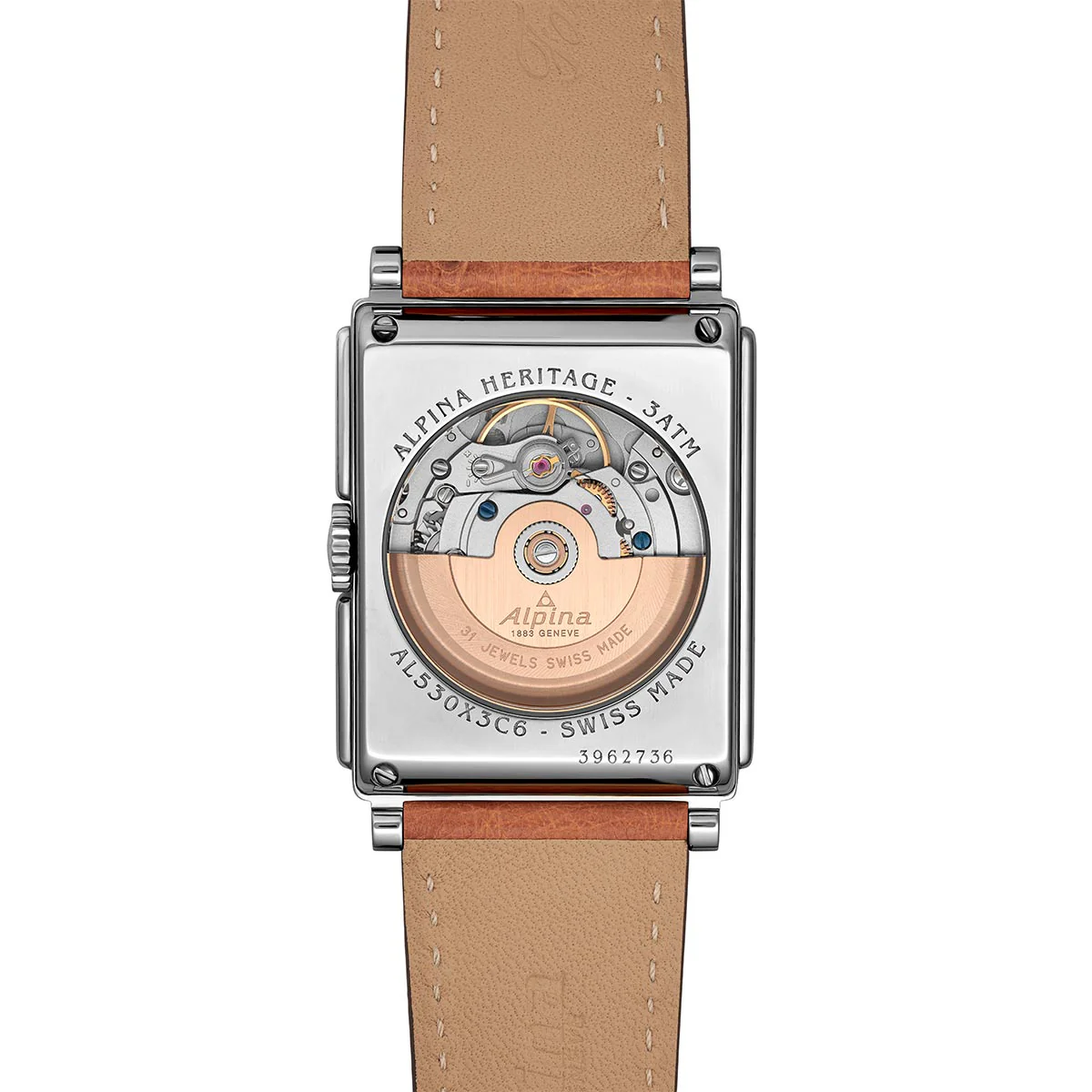 Alpina Heritage Carrée Automatic AL-530BA3C6 - Image 8