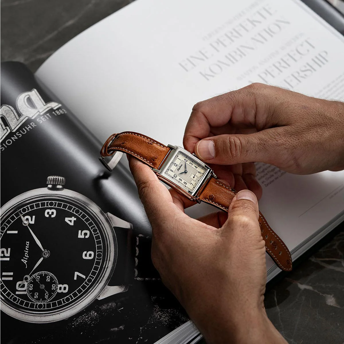 Alpina Heritage Carrée Automatic AL-530SAC3C6 - Image 4
