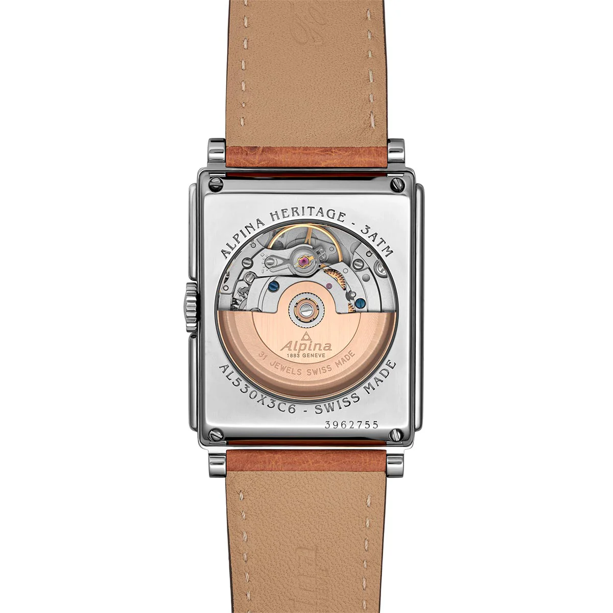 Alpina Heritage Carrée Automatic AL-530SAC3C6 - Image 8