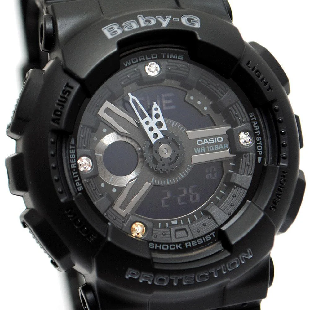 Baby-G Genuine Diamond Index Watch BA-135DD-1A - Image 3