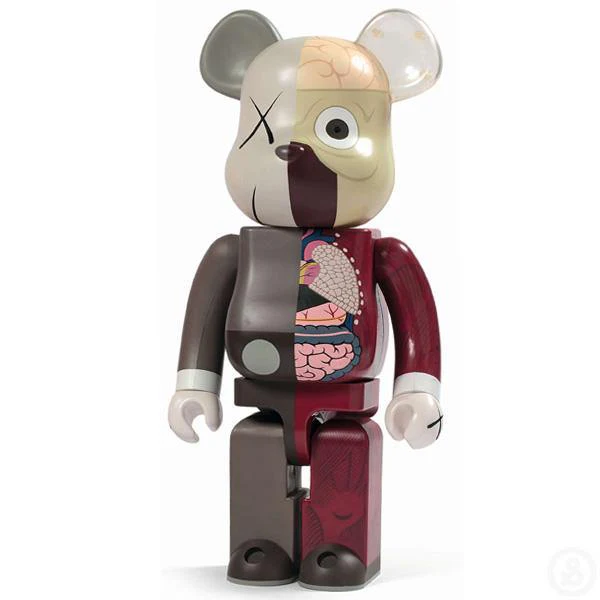 Bearbrick Kaws Dissected Companion Brown 1000% - Image 3