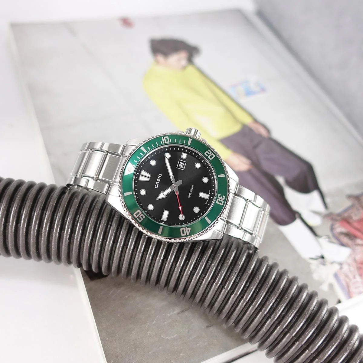 Casio Metal Analog Watch MDV-107D-3AV - Image 2