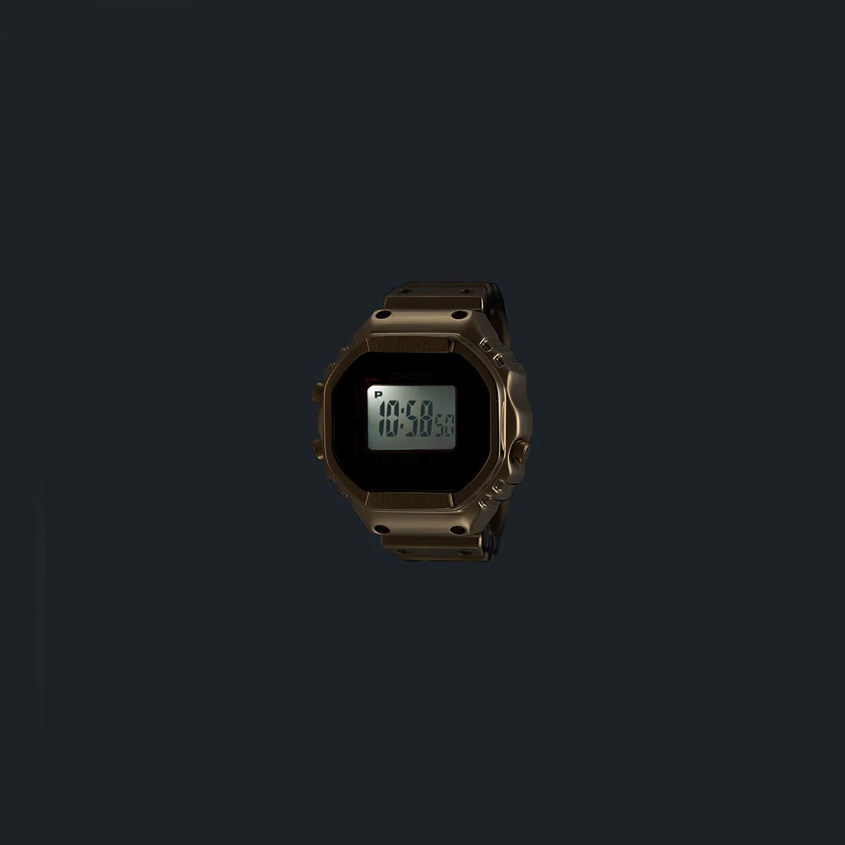 Casio Ring Watch Gold CRW-001G-9 - Image 12