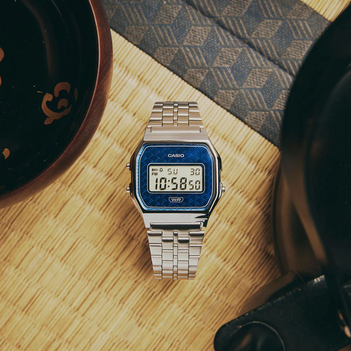 Casio Vintage Japan Seigaiha Pattern A159WEVJ-2 - Image 2