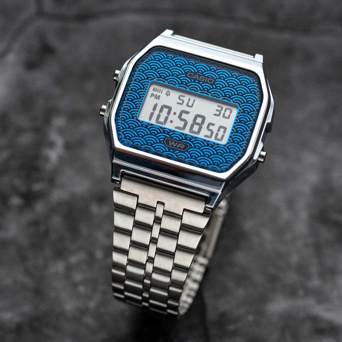 Casio Vintage Japan Seigaiha Pattern A159WEVJ-2 - Image 3