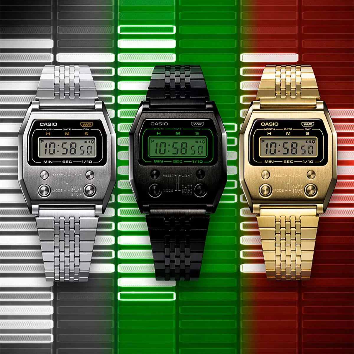 Casio Vintage Full Metal Watch A1100B-1 - Image 4