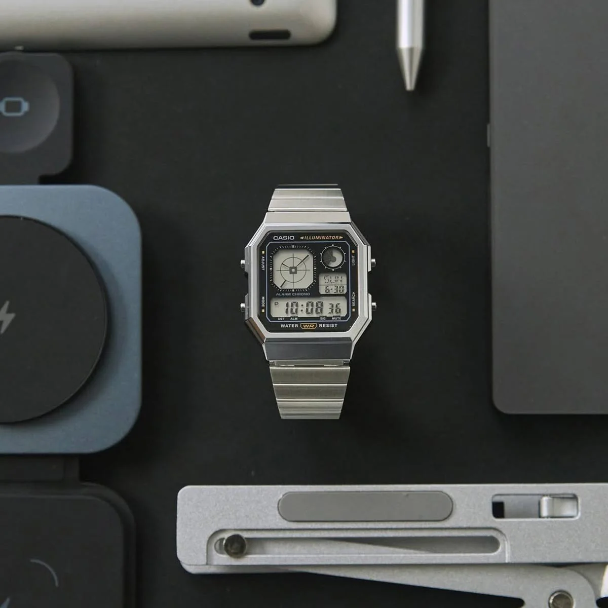 Casio Vintage Retro-Futuristic A130WE-1A - Image 2