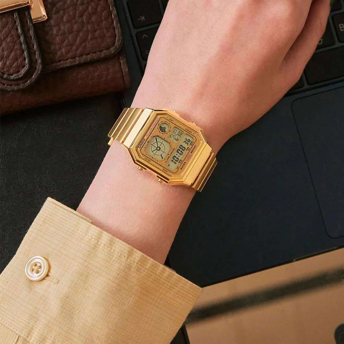 Casio Vintage Retro-Futuristic A130WEG-9A - Image 4