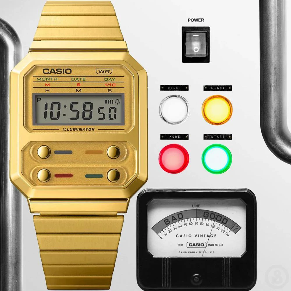 Casio Vintage Series Watch A100WEG-9A - Image 3