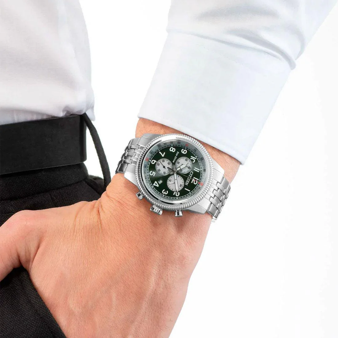 Citizen Chronograph 43mm Watch AT2460-89X - Image 4