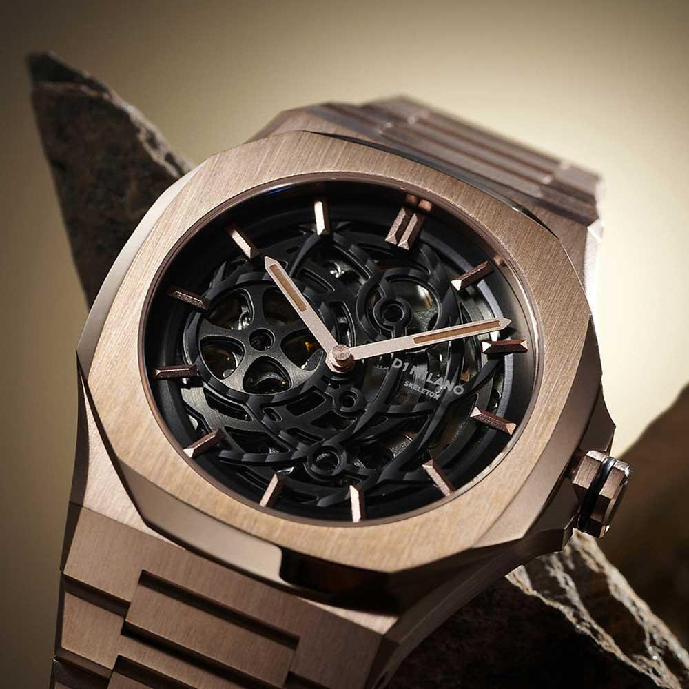 D1 Milano Skeleton 41.5mm Watch D1-SKBJ12 - Image 7