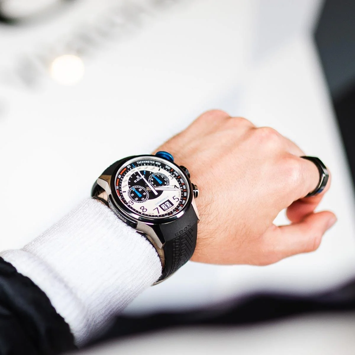 Edox Chronorally Limited Edition 38001TINNBUBN - Image 8