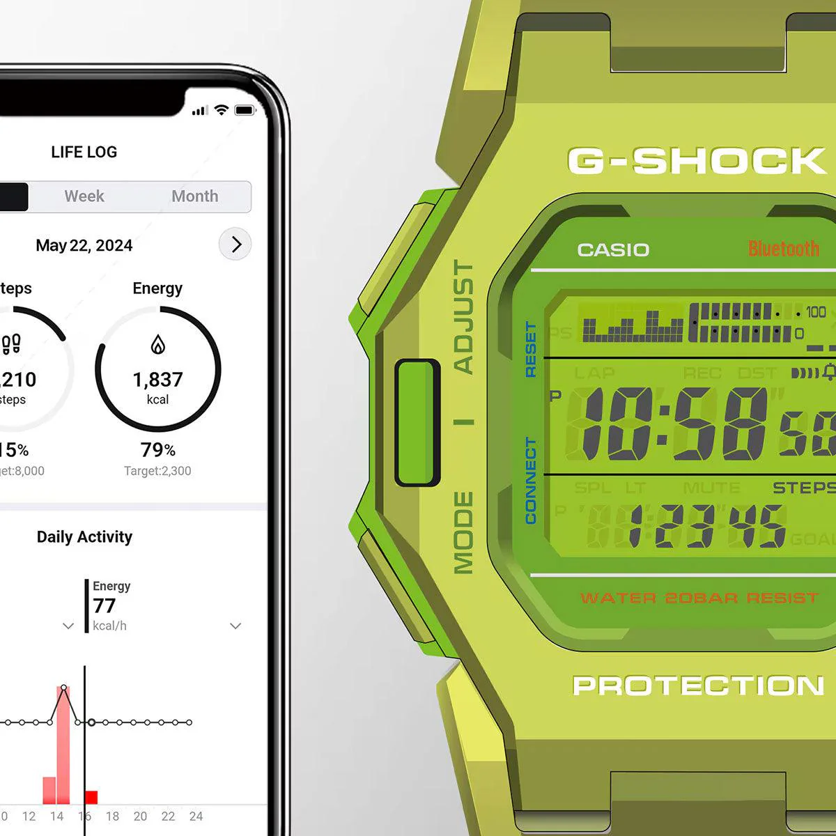 G-Shock Bluetooth Watch GD-B500S-3 - Image 7