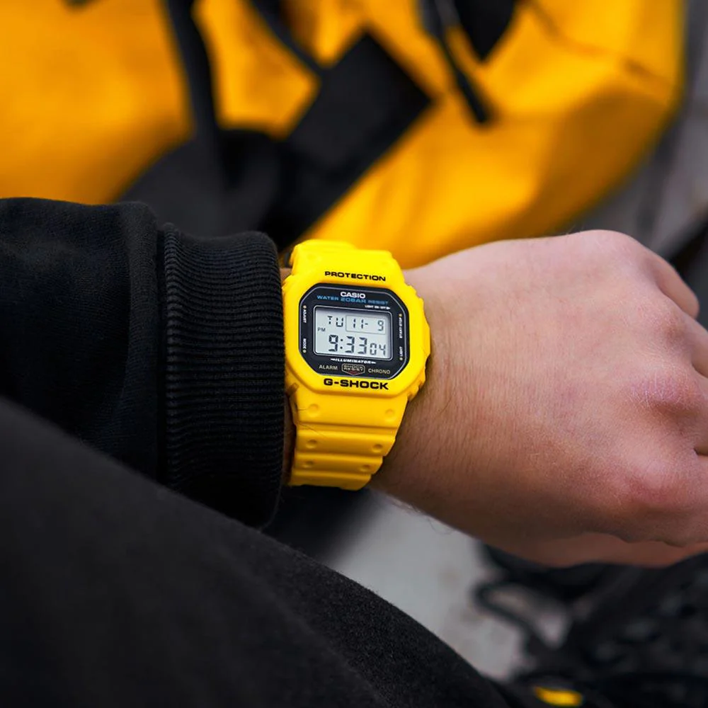 G-Shock Classic Yellow Watch DW-5600REC-9 - Image 4