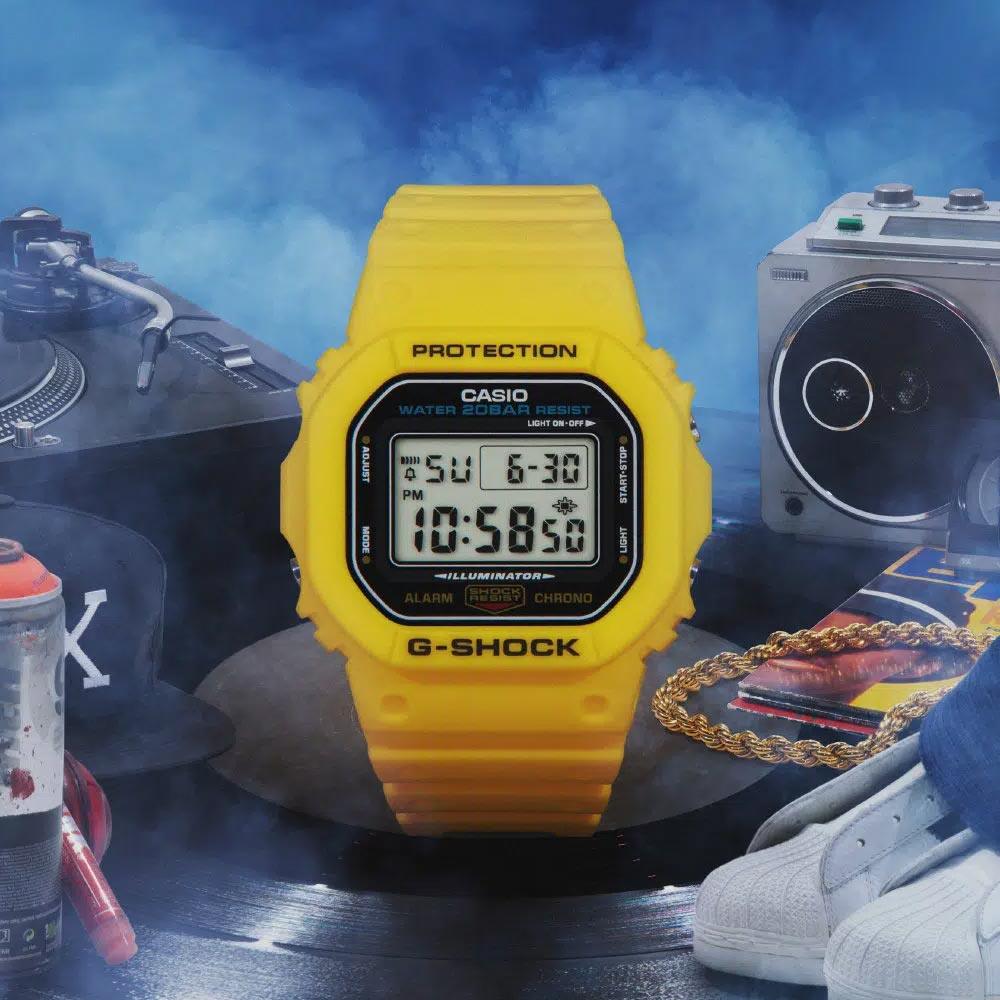 G-Shock Classic Yellow Watch DW-5600REC-9 - Image 5