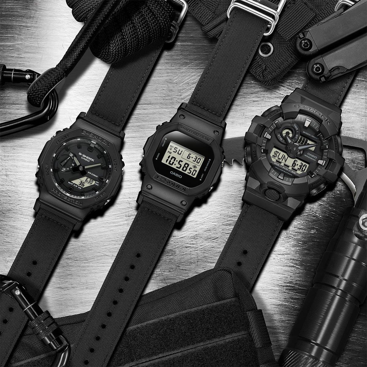 G-Shock Cordura Utility Black GA-2100BCE-1A - Image 4