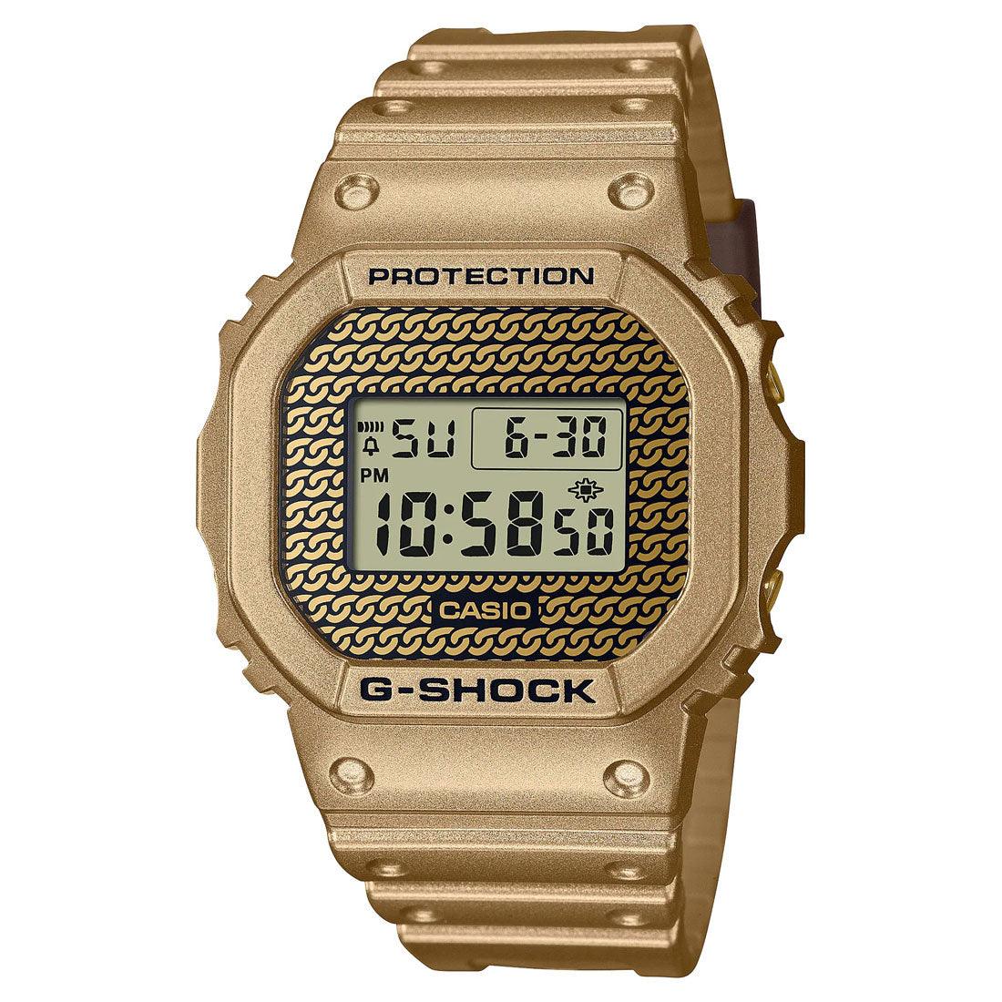 G-Shock Gold Chain Watch Set DWE-5600HG-1 - Image 2