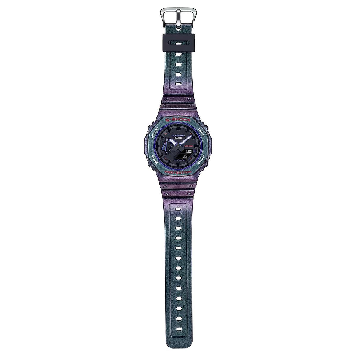 G-Shock Purple Green Polarised GA-2100AH-6A - Image 5