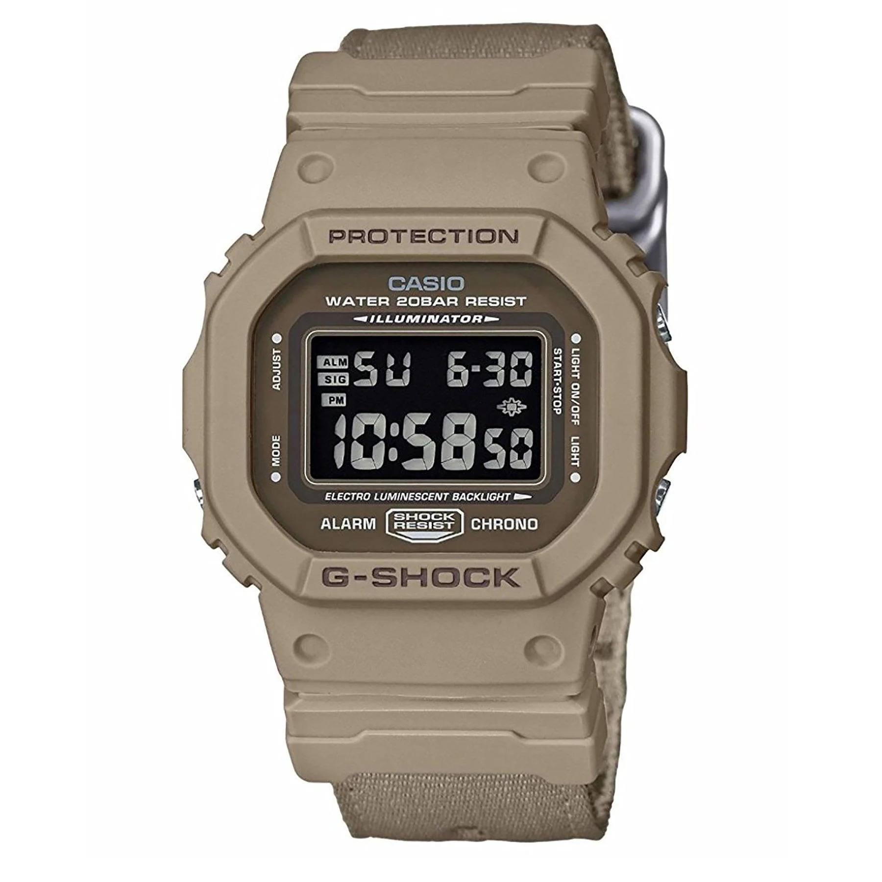 G-Shock Reversible Cloth Band Watch DW-5600LU-8