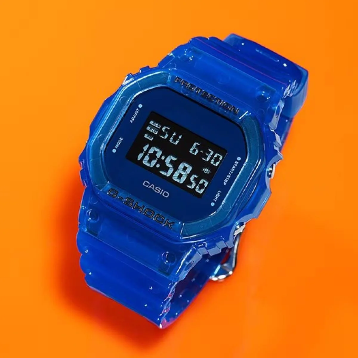 G-Shock Translucent Blue Jelly Watch DW-5600SB-2 - Image 3