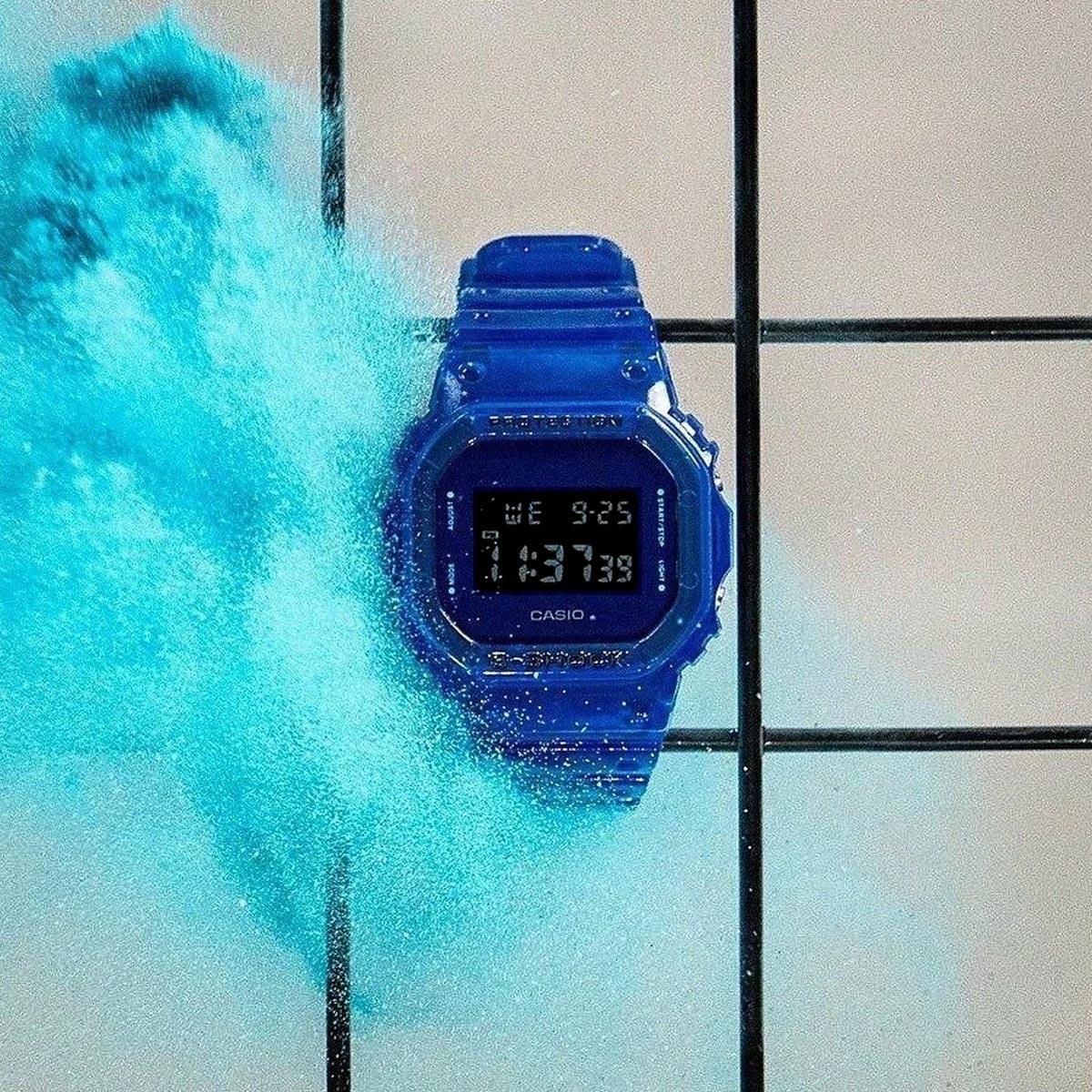 G-Shock Translucent Blue Jelly Watch DW-5600SB-2 - Image 4