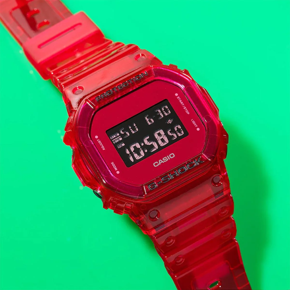G-Shock Translucent Red Jelly DW-5600SB-4 - Image 3