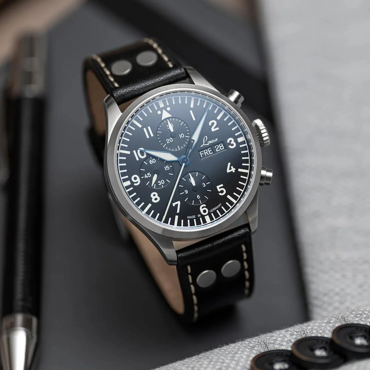 Laco Chronographs Kiel.2 Schwarz 862148 - Image 2