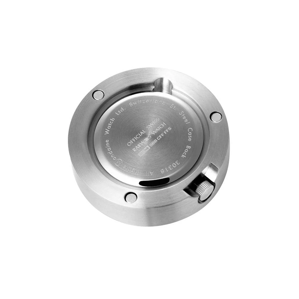 Mondaine Magnetic Silver Table Clock - Image 3