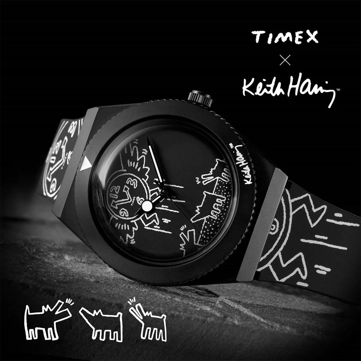 Q Timex x Keith Haring Watch TW2W25600 - Image 2