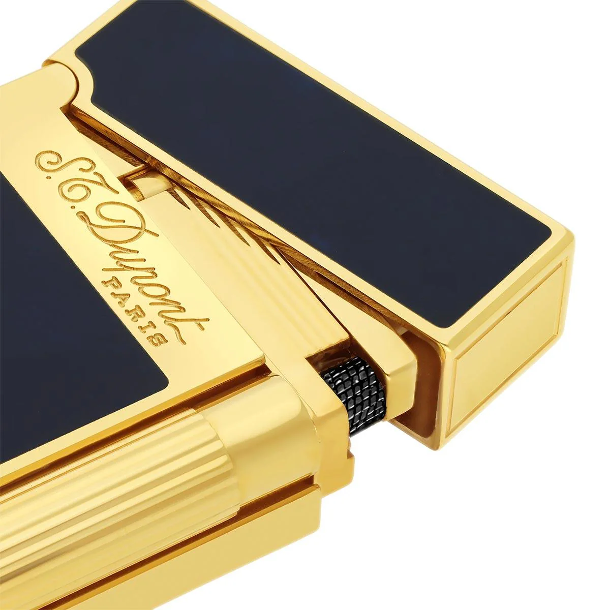 ST Dupont Ligne 2 Golden Blue Lighter 016134 - Image 6