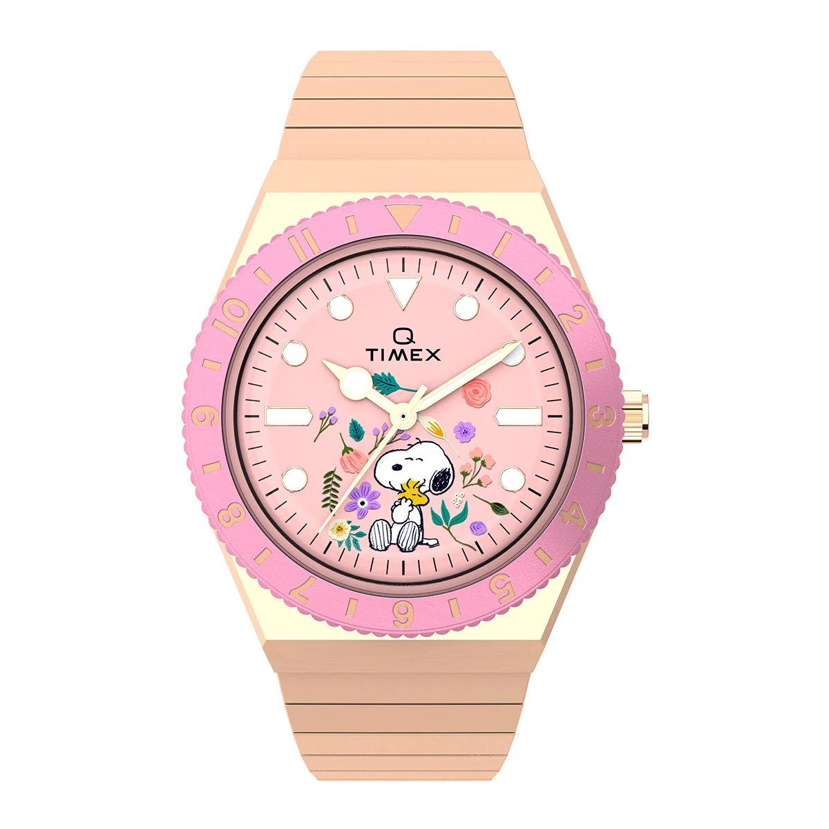Timex Q x Peanuts In Bloom TW2W83800