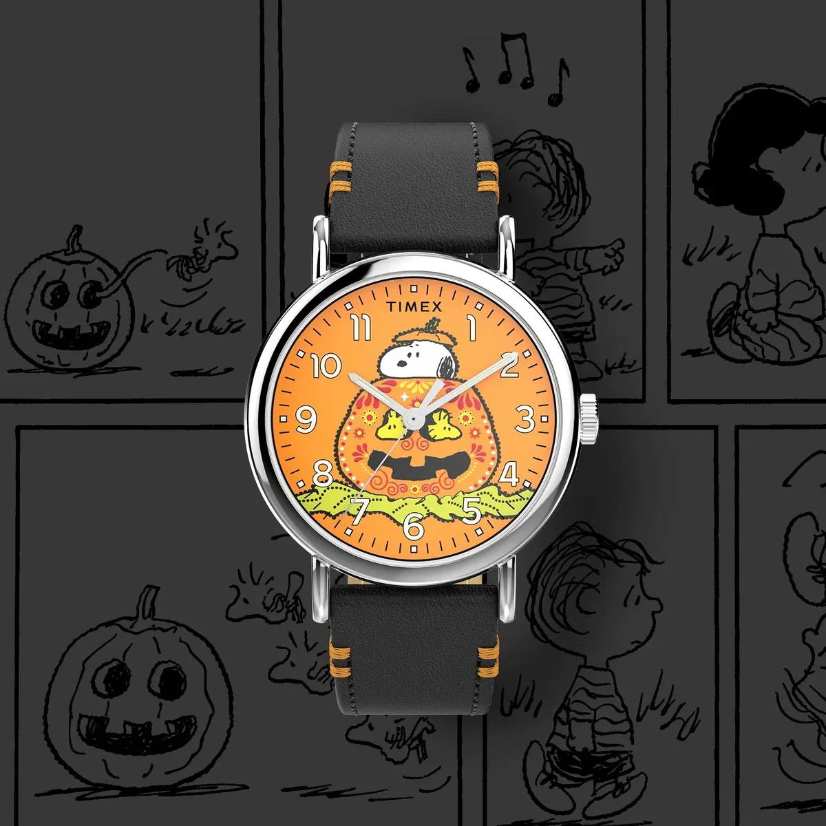 Timex Weekender Peanuts Snoopy Pumpkin TW2Y12300 - Image 2
