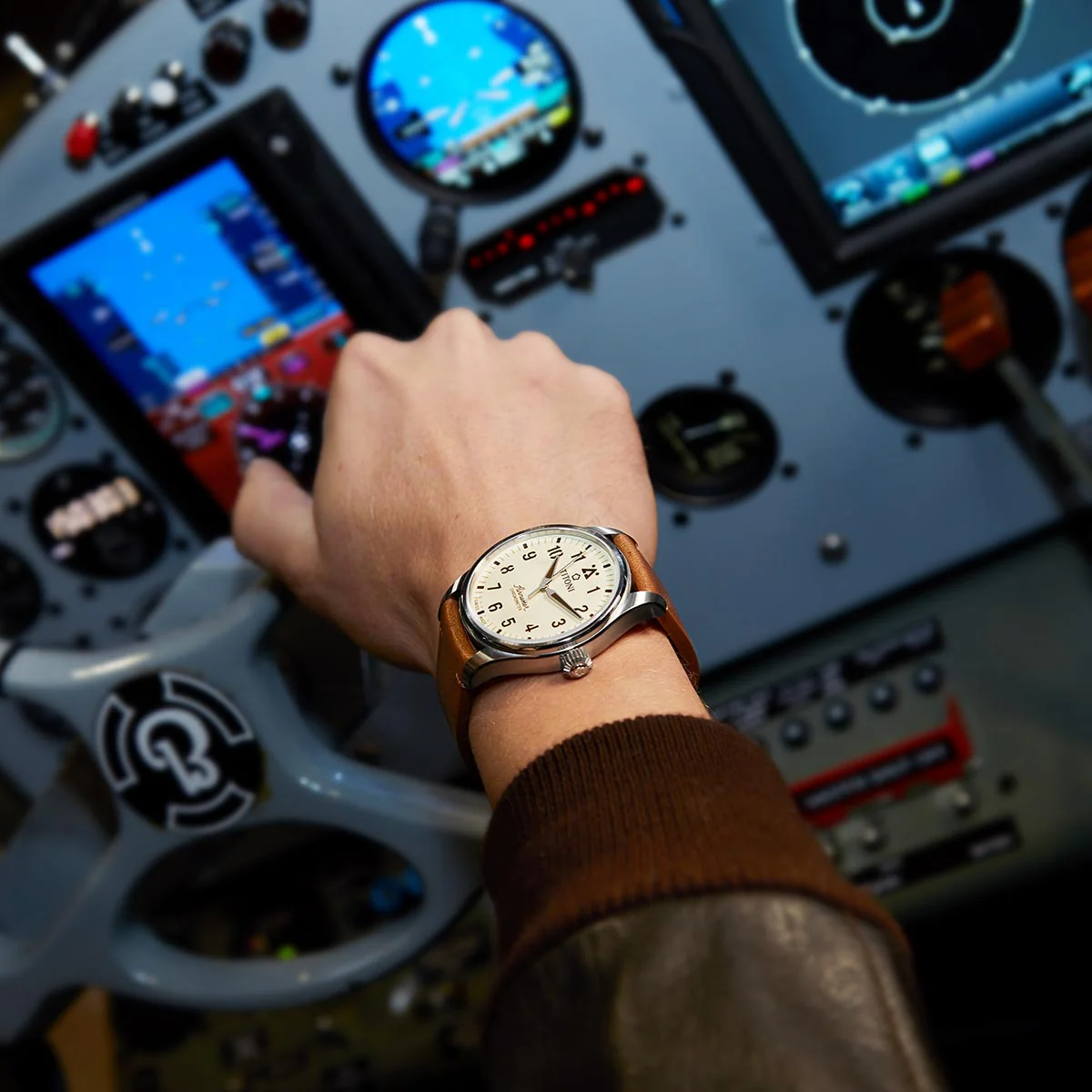 Titoni Airmaster Pilot Automatic 73906 T-ST-724 - Image 3