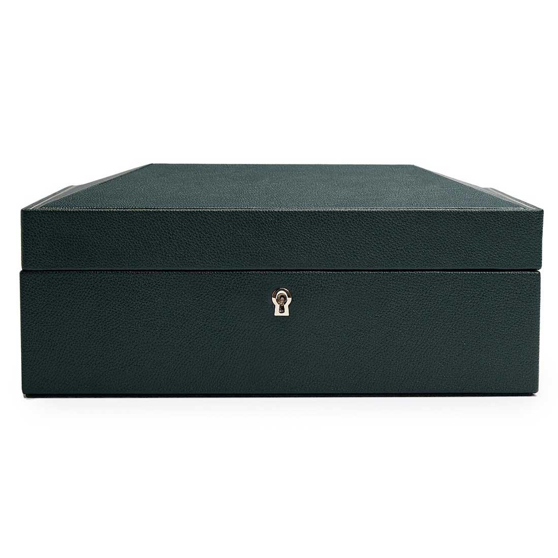 Wolf British Racing Green 8 Piece Watch Box - Image 3