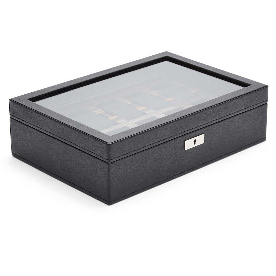 Wolf Roadster Black 10 Piece Watch Box - Image 4