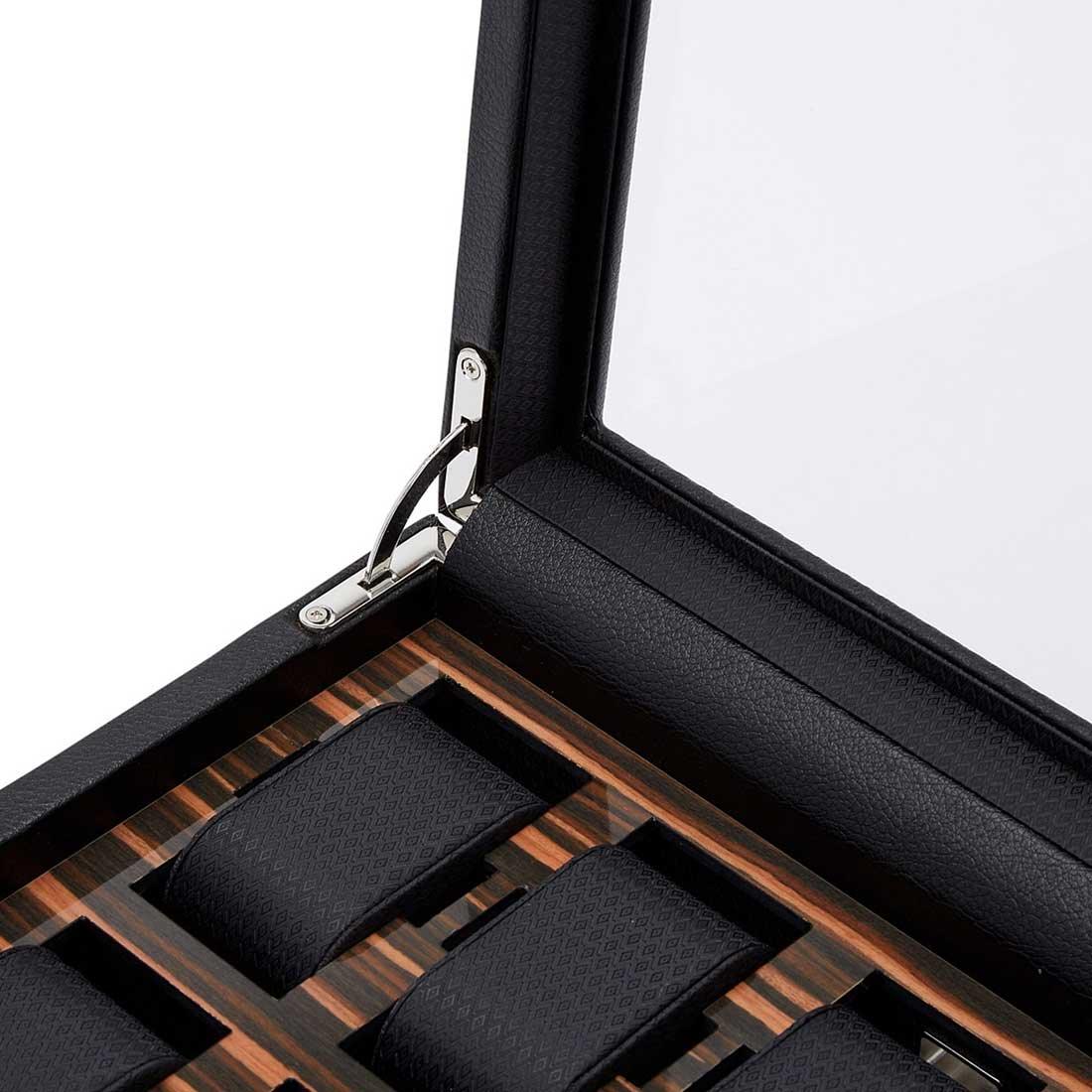 Wolf Roadster Black 10 Piece Watch Box - Image 5
